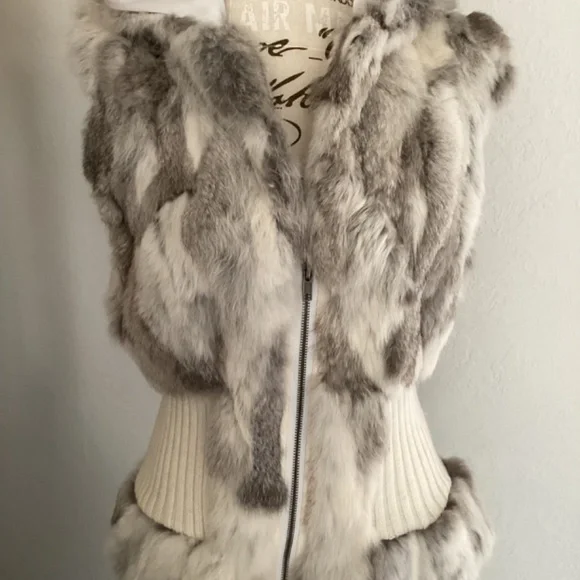 Patrizia Luca Milano Fur Hooded Vest - Picture 2 of 11